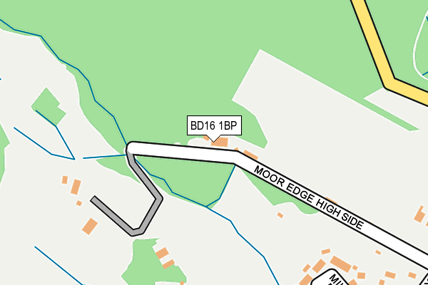 BD16 1BP map - OS OpenMap – Local (Ordnance Survey)