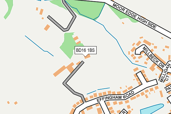 BD16 1BS map - OS OpenMap – Local (Ordnance Survey)