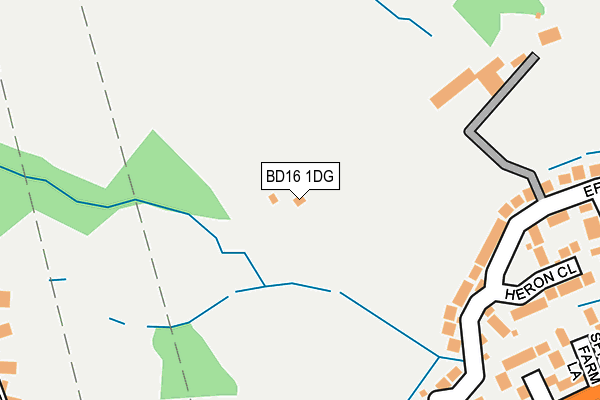 BD16 1DG map - OS OpenMap – Local (Ordnance Survey)