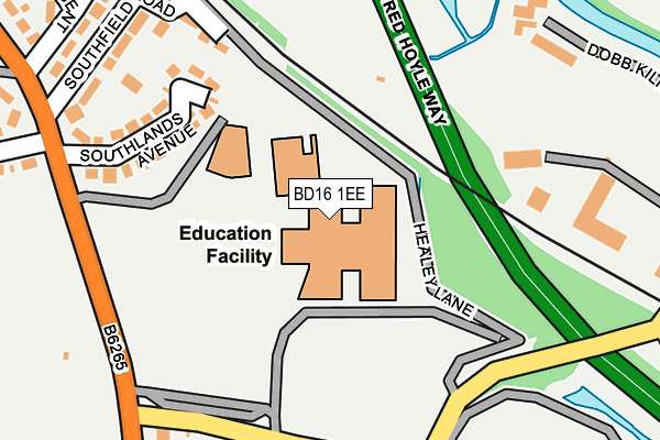 BD16 1EE map - OS OpenMap – Local (Ordnance Survey)