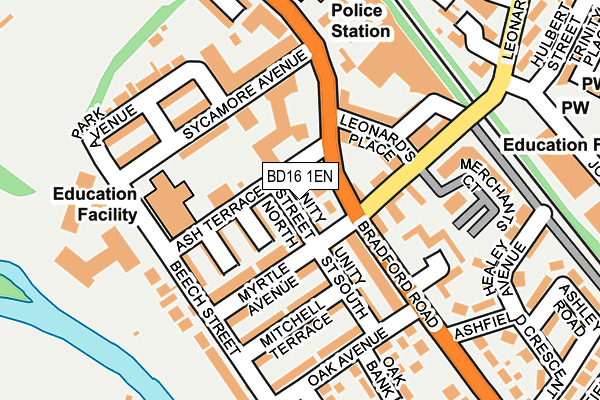 BD16 1EN map - OS OpenMap – Local (Ordnance Survey)