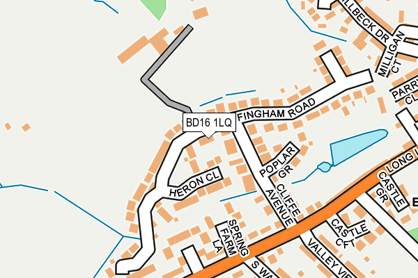 BD16 1LQ map - OS OpenMap – Local (Ordnance Survey)