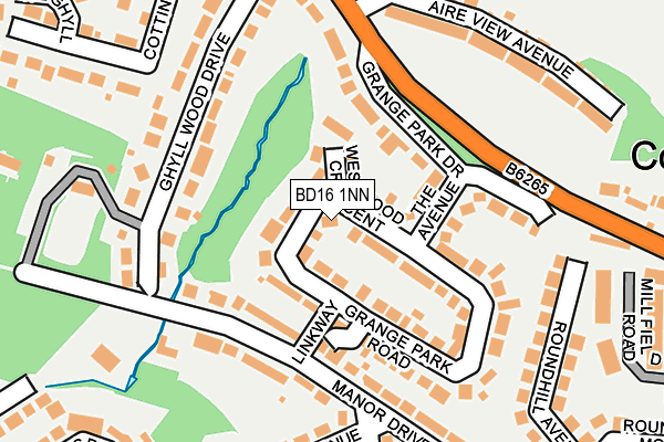 BD16 1NN map - OS OpenMap – Local (Ordnance Survey)