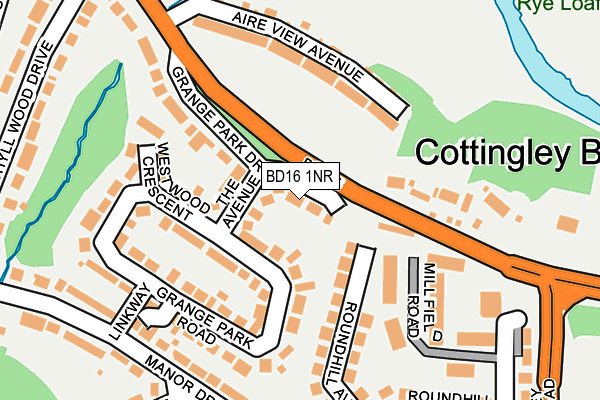 BD16 1NR map - OS OpenMap – Local (Ordnance Survey)
