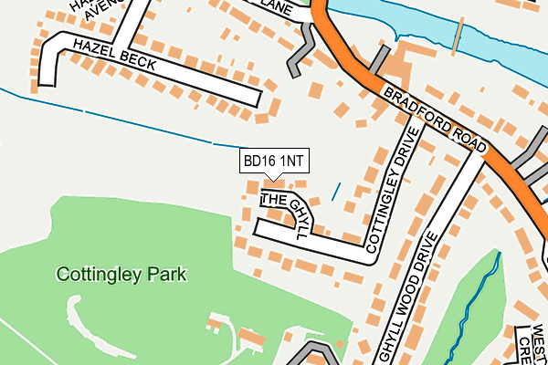 BD16 1NT map - OS OpenMap – Local (Ordnance Survey)
