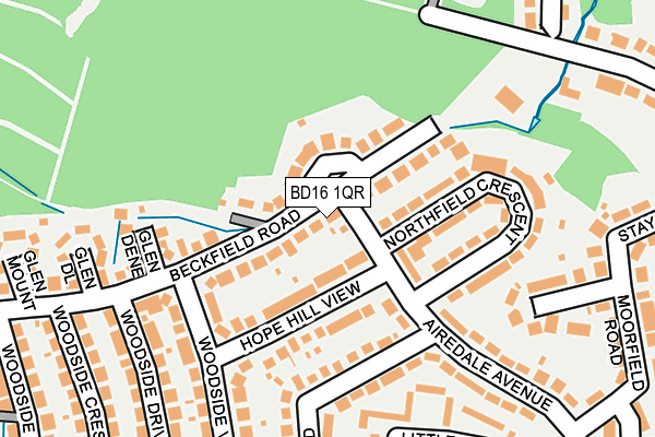 BD16 1QR map - OS OpenMap – Local (Ordnance Survey)