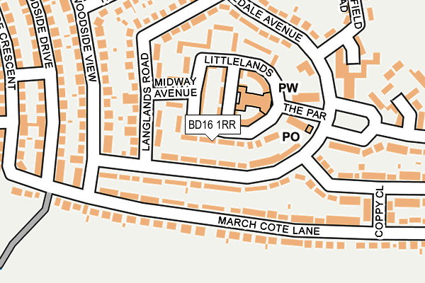 BD16 1RR map - OS OpenMap – Local (Ordnance Survey)