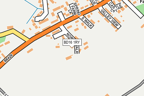BD16 1RY map - OS OpenMap – Local (Ordnance Survey)