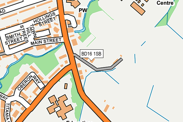 BD16 1SB map - OS OpenMap – Local (Ordnance Survey)