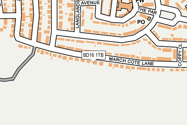 BD16 1TB map - OS OpenMap – Local (Ordnance Survey)