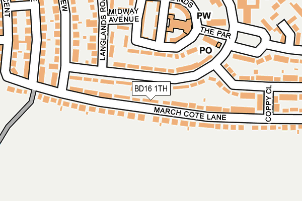 BD16 1TH map - OS OpenMap – Local (Ordnance Survey)