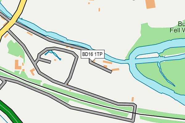 BD16 1TP map - OS OpenMap – Local (Ordnance Survey)