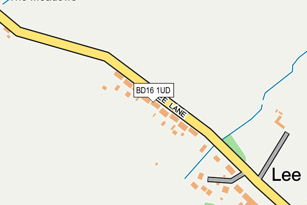 BD16 1UD map - OS OpenMap – Local (Ordnance Survey)