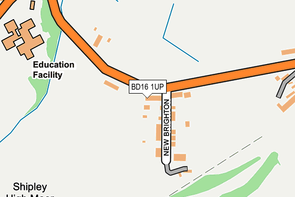 BD16 1UP map - OS OpenMap – Local (Ordnance Survey)