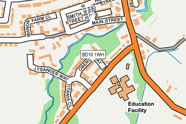BD16 1WH map - OS OpenMap – Local (Ordnance Survey)