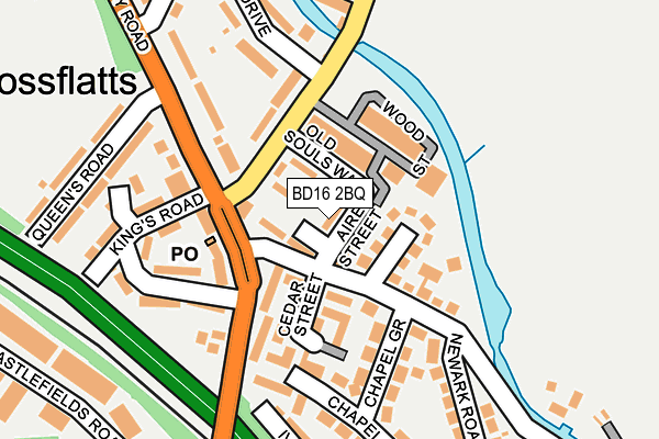 BD16 2BQ map - OS OpenMap – Local (Ordnance Survey)