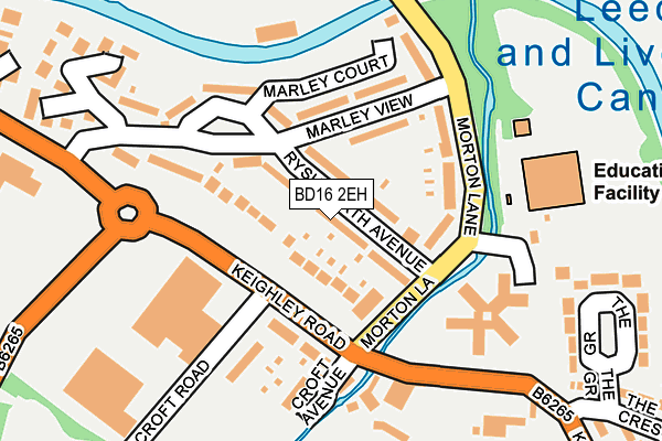 BD16 2EH map - OS OpenMap – Local (Ordnance Survey)