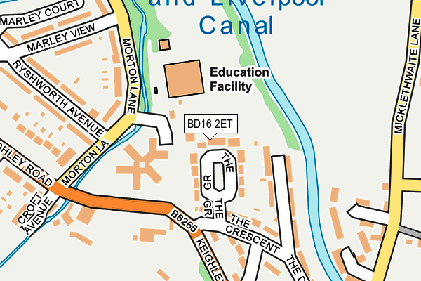 BD16 2ET map - OS OpenMap – Local (Ordnance Survey)