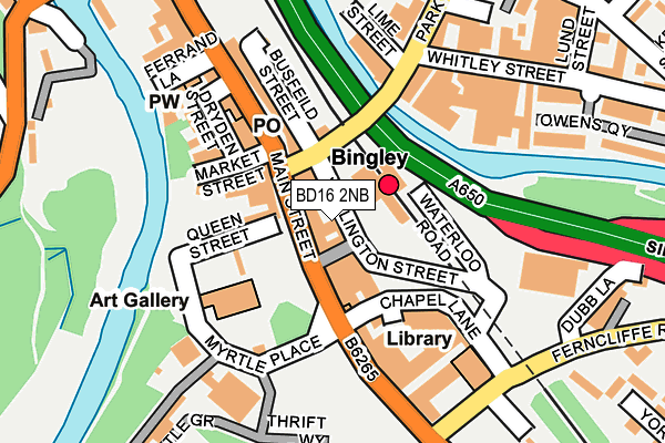 BD16 2NB map - OS OpenMap – Local (Ordnance Survey)