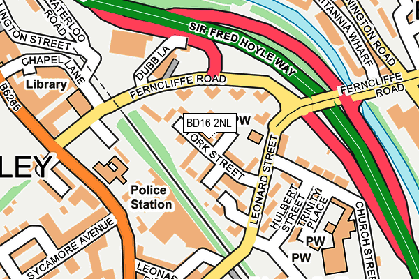 BD16 2NL map - OS OpenMap – Local (Ordnance Survey)