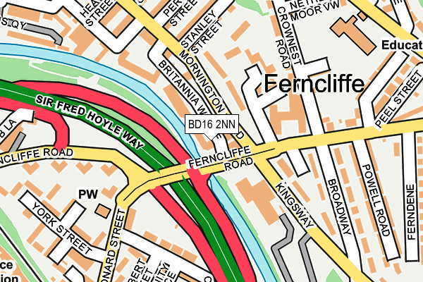 BD16 2NN map - OS OpenMap – Local (Ordnance Survey)