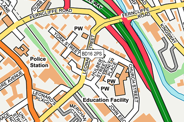 BD16 2PS map - OS OpenMap – Local (Ordnance Survey)