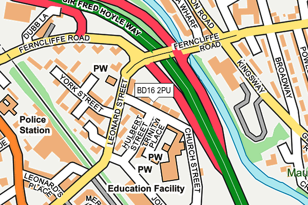 BD16 2PU map - OS OpenMap – Local (Ordnance Survey)