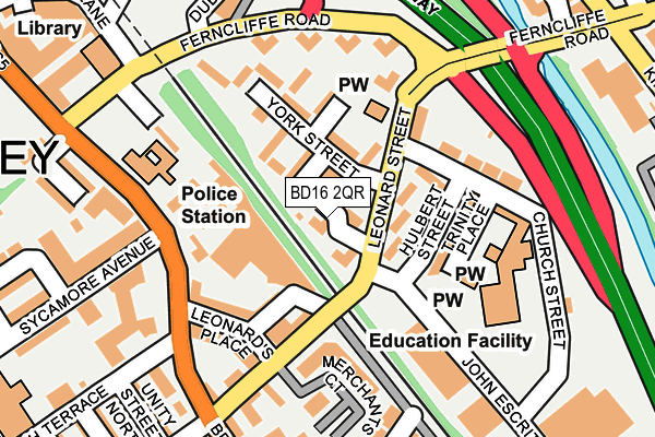 BD16 2QR map - OS OpenMap – Local (Ordnance Survey)