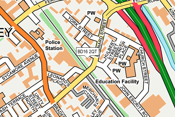 BD16 2QT map - OS OpenMap – Local (Ordnance Survey)