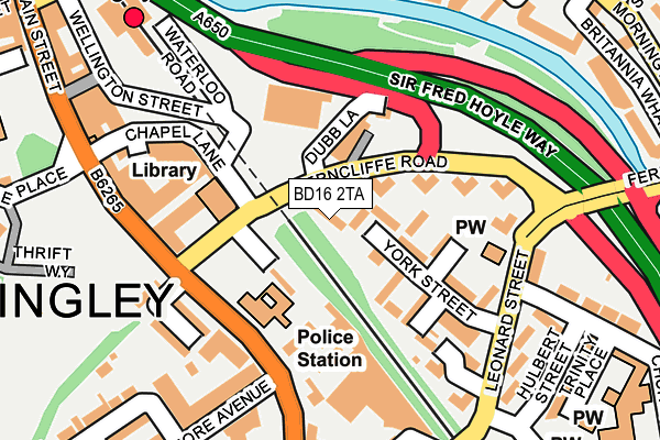 BD16 2TA map - OS OpenMap – Local (Ordnance Survey)