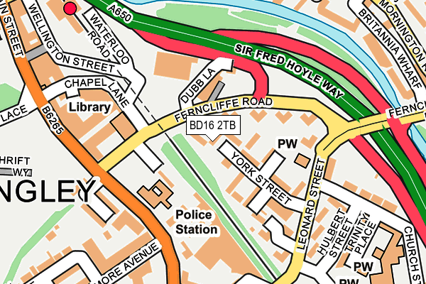 BD16 2TB map - OS OpenMap – Local (Ordnance Survey)