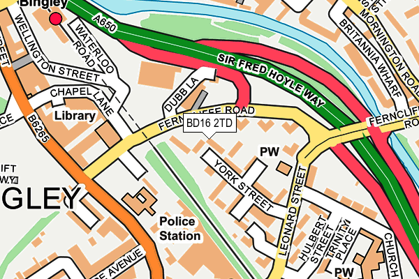 BD16 2TD map - OS OpenMap – Local (Ordnance Survey)