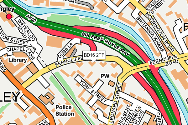 BD16 2TF map - OS OpenMap – Local (Ordnance Survey)