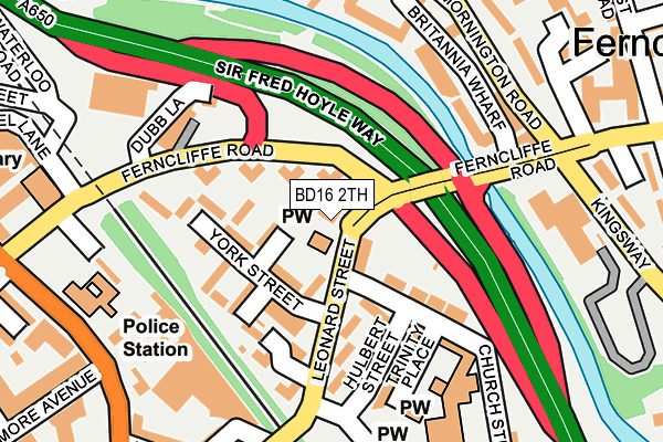 BD16 2TH map - OS OpenMap – Local (Ordnance Survey)