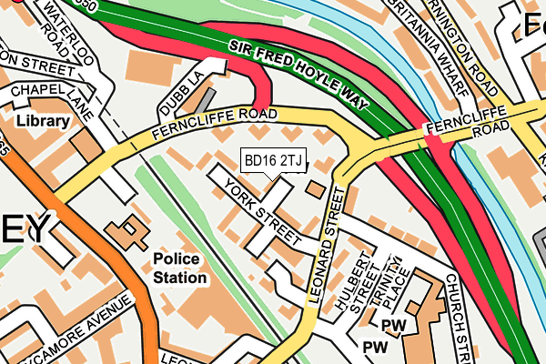 BD16 2TJ map - OS OpenMap – Local (Ordnance Survey)