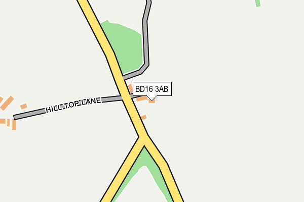 BD16 3AB map - OS OpenMap – Local (Ordnance Survey)