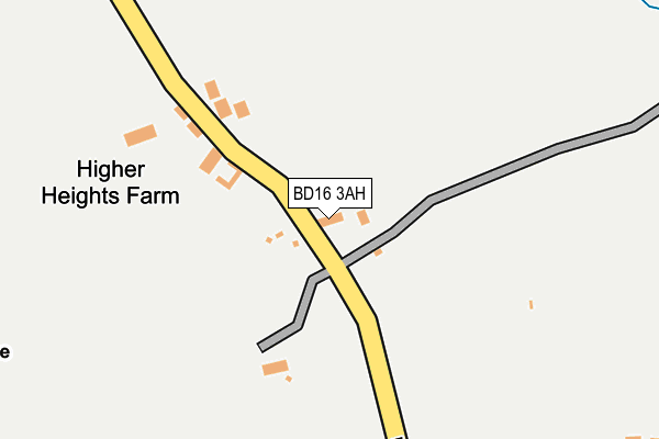 BD16 3AH map - OS OpenMap – Local (Ordnance Survey)