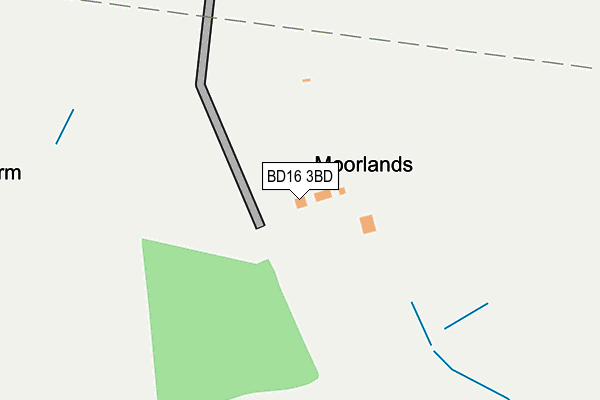 BD16 3BD map - OS OpenMap – Local (Ordnance Survey)