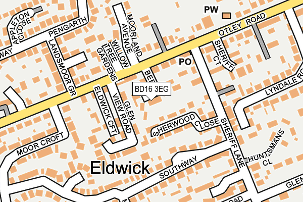 Map of SIW CORPORATIONS LTD at local scale