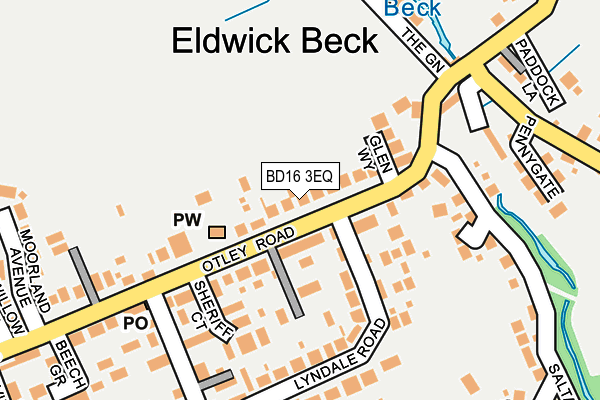 Map of RAM PUBS (ELDWICK) LIMITED at local scale