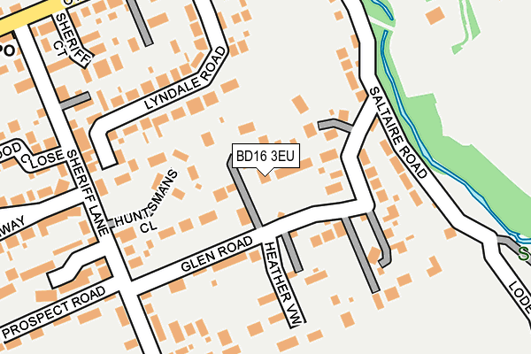BD16 3EU map - OS OpenMap – Local (Ordnance Survey)