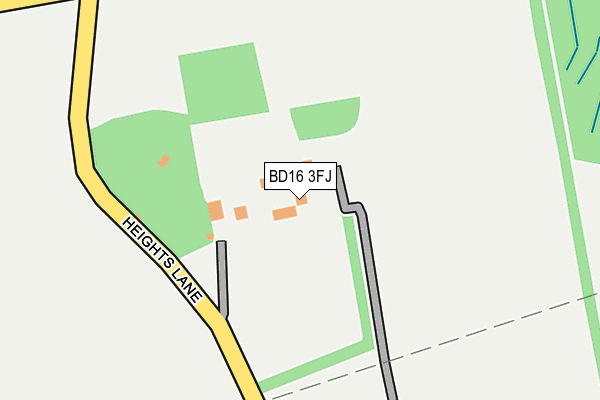 BD16 3FJ map - OS OpenMap – Local (Ordnance Survey)