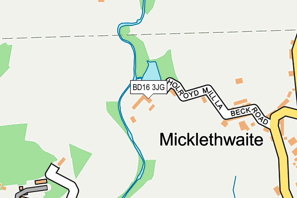 BD16 3JG map - OS OpenMap – Local (Ordnance Survey)