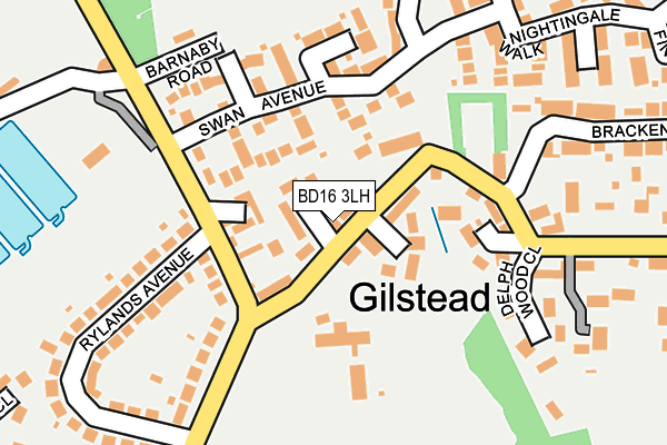 Map of T GUEST LIMITED at local scale