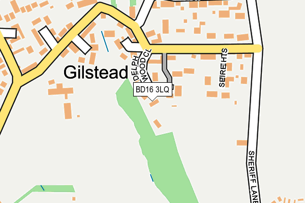 BD16 3LQ map - OS OpenMap – Local (Ordnance Survey)