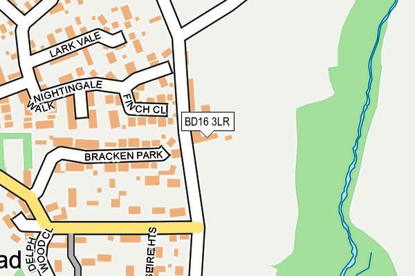 BD16 3LR map - OS OpenMap – Local (Ordnance Survey)