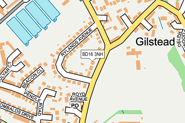 BD16 3NH map - OS OpenMap – Local (Ordnance Survey)