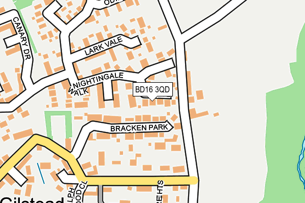 BD16 3QD map - OS OpenMap – Local (Ordnance Survey)