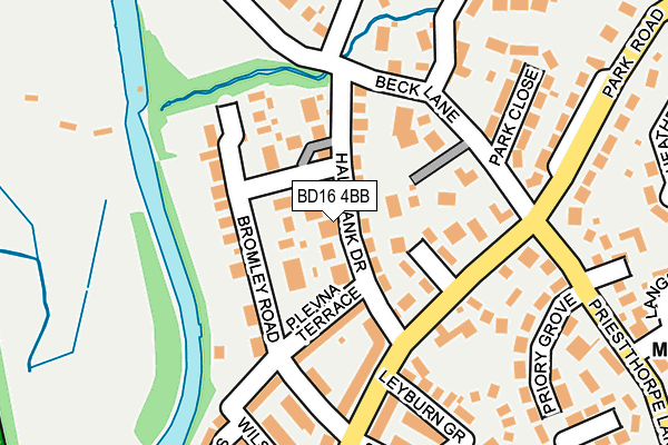 BD16 4BB map - OS OpenMap – Local (Ordnance Survey)