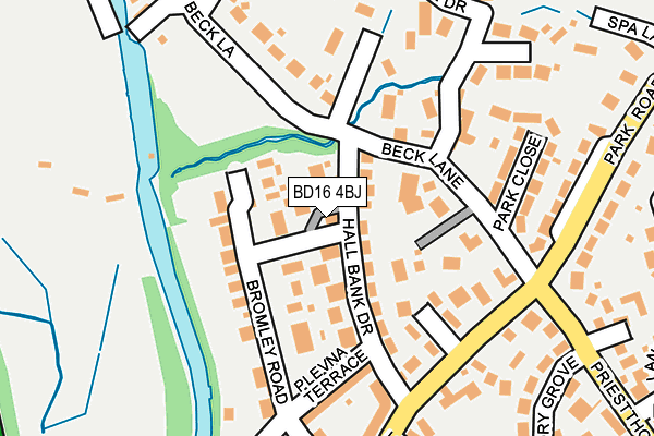 BD16 4BJ map - OS OpenMap – Local (Ordnance Survey)